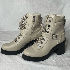 GUESS PLATFORM COMBAT BOOT